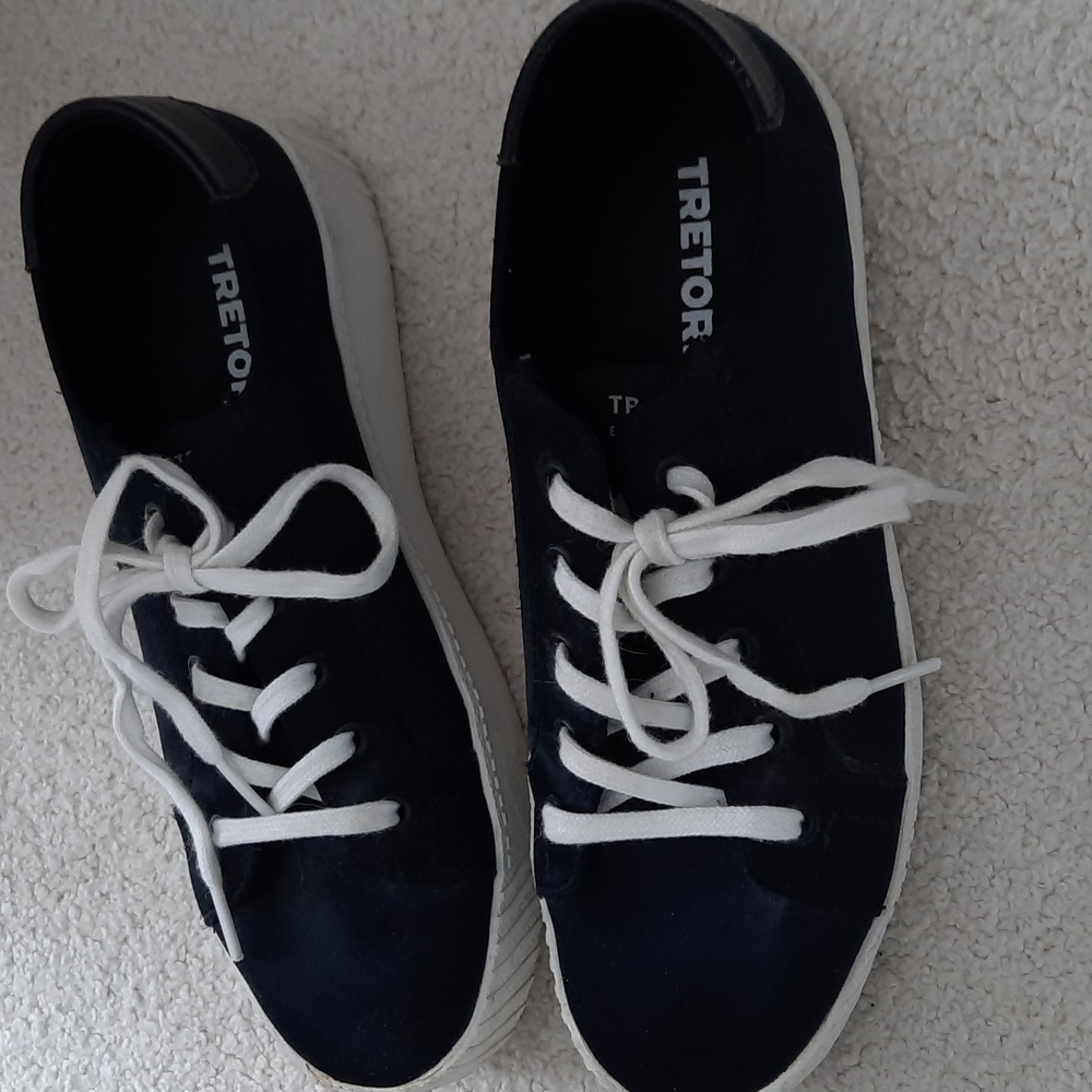 3 For $30. tretorn black sneakers